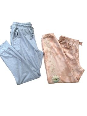 Girls Jogger Sweatpants Bundle Size XL 14/16 Star Wars Grogu All In Motion Blue